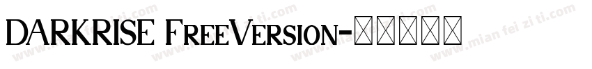 DARKRISE FreeVersion字体转换